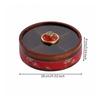 Round Nut Storage Box with Transparent Lid Compact for Tea Time