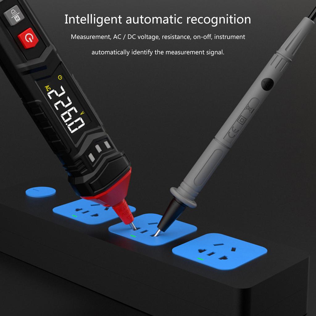 Multimeter Tester Pen Type Voltage Detector Automatic Tester Capacitance Pen Electric Meter Tool Digital Voltmeter Meter