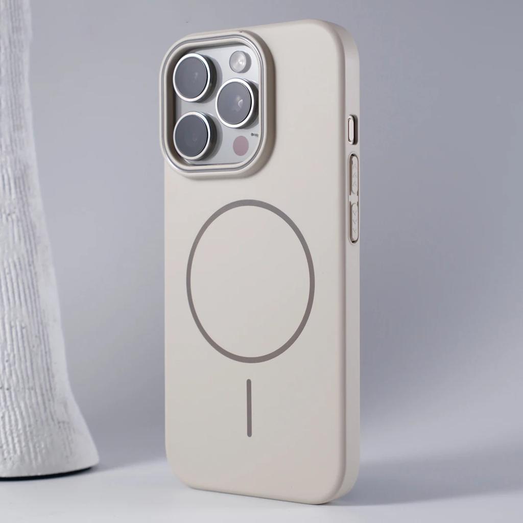 Матовый ультратонкий жесткий PC чехол для Magsafe для iPhone 17 16 15 14 13 12 11 Pro Max Магнитная беспроводная зарядка Полупрозрачная крышка