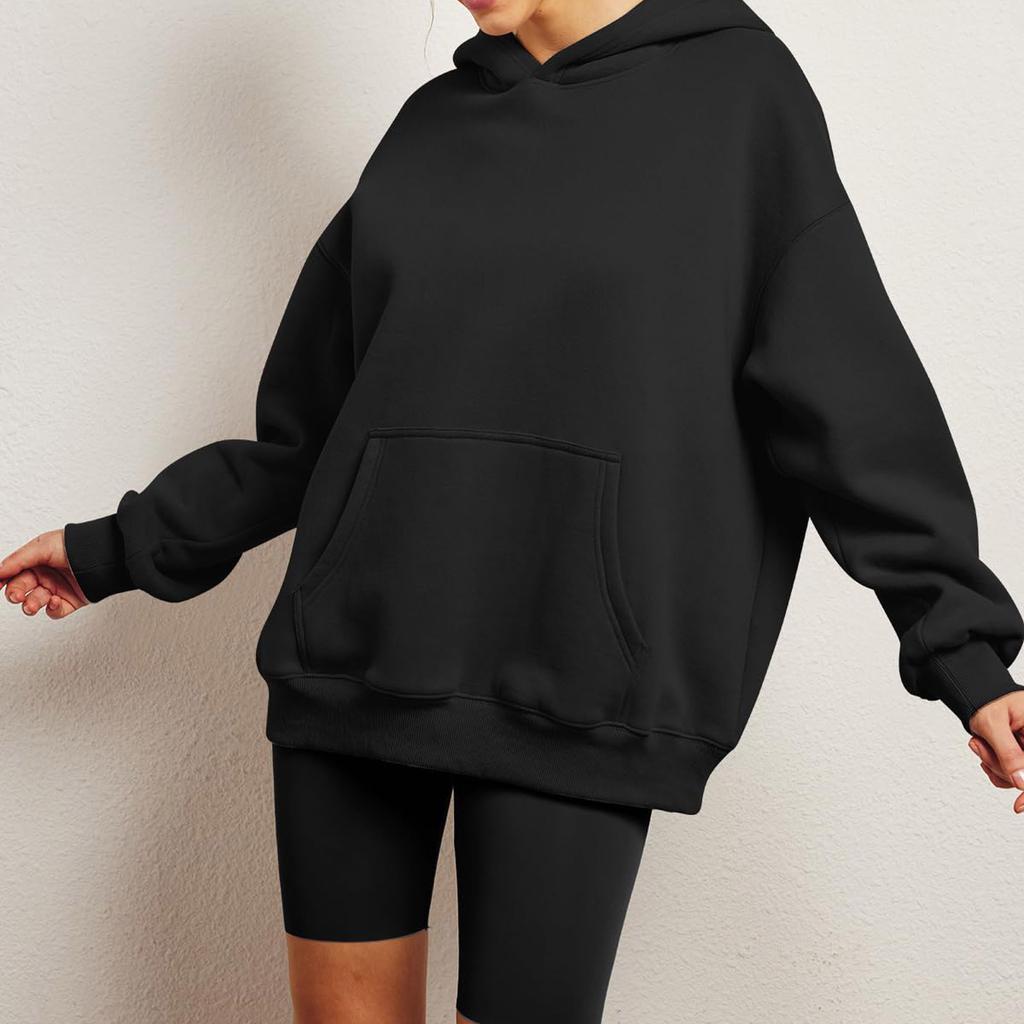 Womens Oversized Sweatshirts Fleece Hoodies Long Sleeve Shirts Pullover Fall Clothes With Pocket
