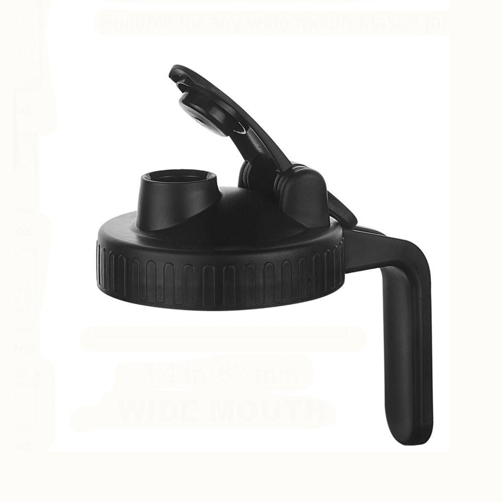 With Handle Mason Jar Pour Spout Lid Leakproof Seal Bottle Cover Spout Lid  for Wide Mouth Jar