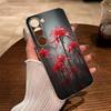 Tokyo-Red Spider Lily-Ghoul Clear Soft Silicone Phone Case for Samsung Galaxy A71, A70, A52, A51, A40, A30