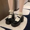 2024 New Women Mary Janes Summer Bow-knot Thick Platform High Heels Sweet Lolita Shoes Party Pumps Fashion Oxford Shoes