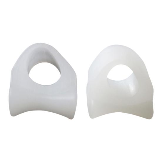 2Pcs Toe Straightener Comfortable Multi-sizes Silicone Bunion Relief Gel Toe Separator for Elder