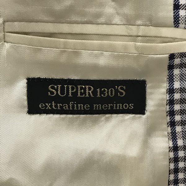 Nino Danieli Пиджак приталенный на подкладке Мужской L 50 Бежевый в клетку(ИСПОЛЬЗОВАЛ)