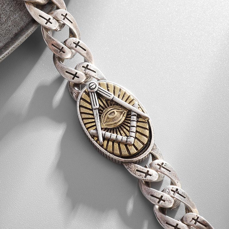 Глаз Гора Бог Всевидящий Модный Мужской Личный Браслет Крест Узор Феникса Тотем
