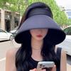 UV Protection Women Sun Hat Foldable Sun Protection Cap Elegant Empty Top Cap  Beach