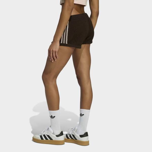 Adidas Women Knit Crochet Shorts Ke0197
