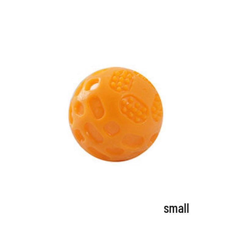Игрушка для собак из термопластичной резины, устойчивая к укусам: Интерактивный мяч для прорезывания зубов со звуком для чистки зубов