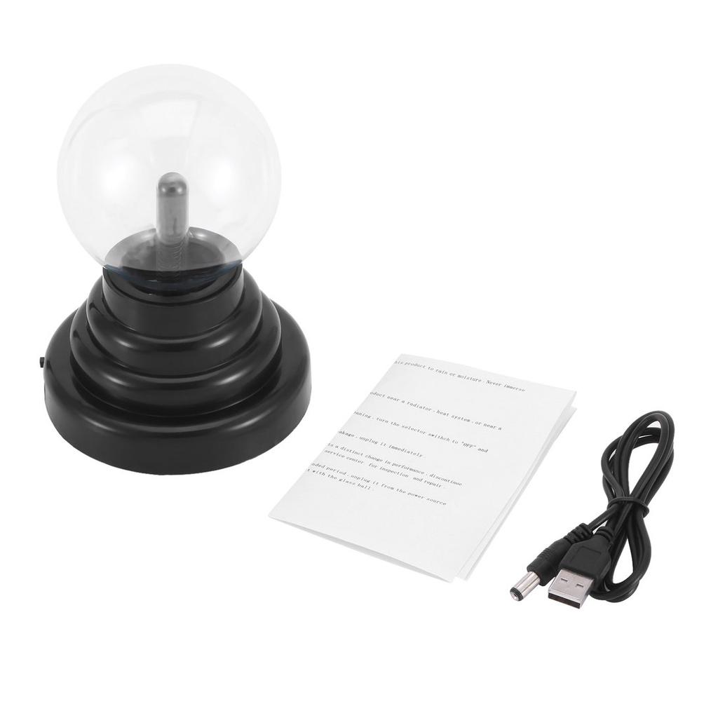 USB Plasma Ball Sphere Light Magic Crystal Lamp Desktop Globe Laptop LZD