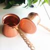 Metal Handle Turkish Copper Coffee Pot Antique Copper Looking Milk Warmer Container  Chocolate