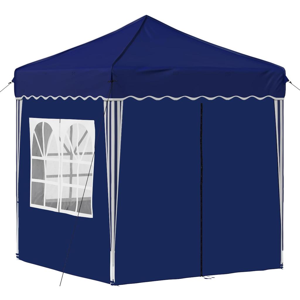 Pop up Party Tent 195 x 195 x 245 cm Blue Oxford Fabric