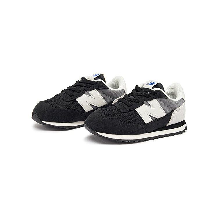 New Balance 237 Малыши Черно-серые Низкие Спортивные Ходячие Ботинки Износостойкие IH237TG