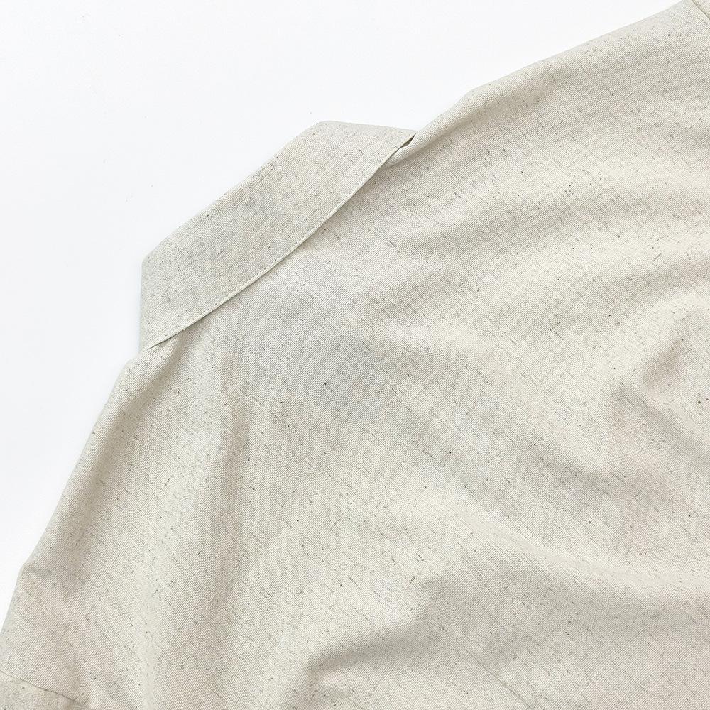 2026 Spring/Summer Simple Loose Linen Women's Shirt - Middle East Europe America