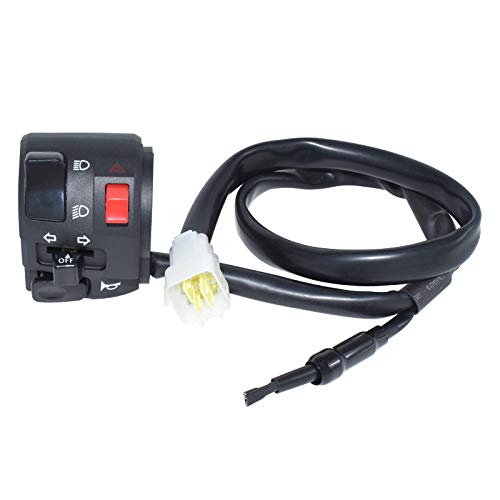 7/8" 22 мм руль мотоцикла левый переключатель клаксона дальний свет ближний свет указатель поворота фара