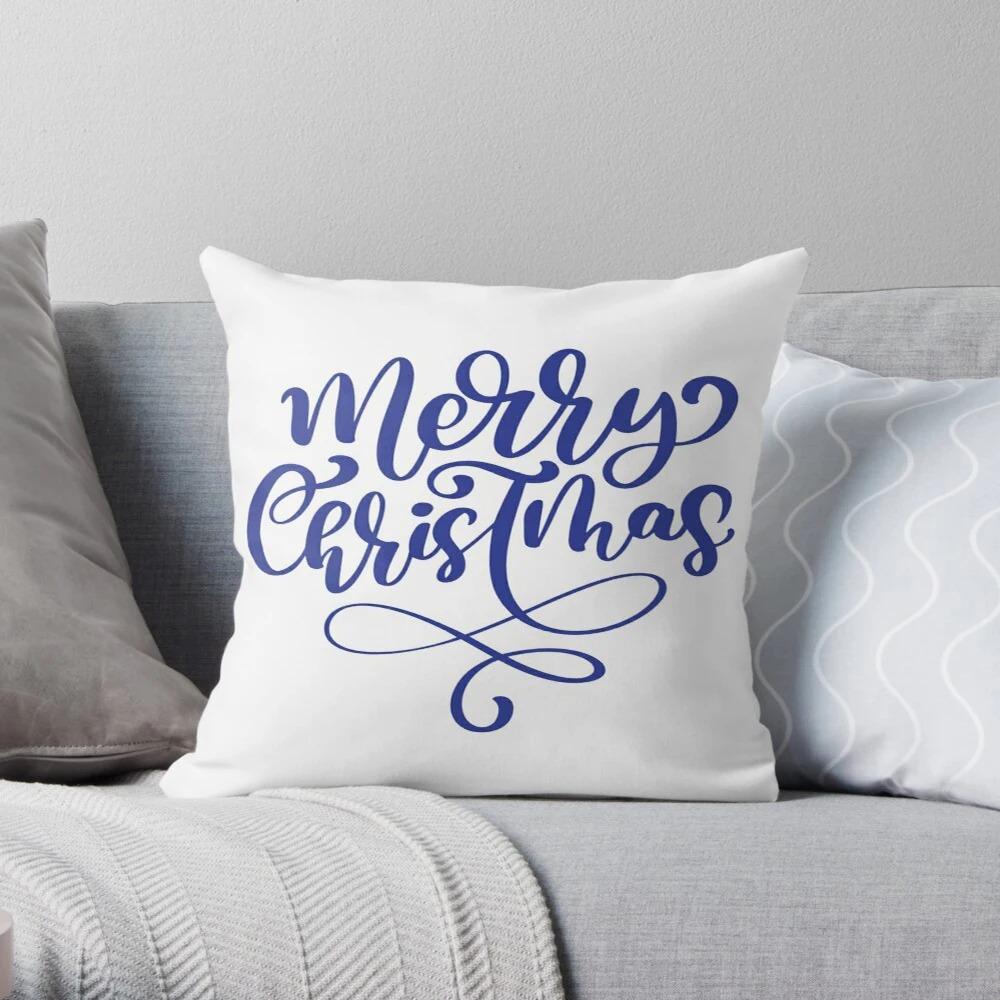 Merry Christmas Snowman Decoration Home Pillowcase Cushion Cover xcm Autumn Nordic xcm Modern Living Room Sofa Bed