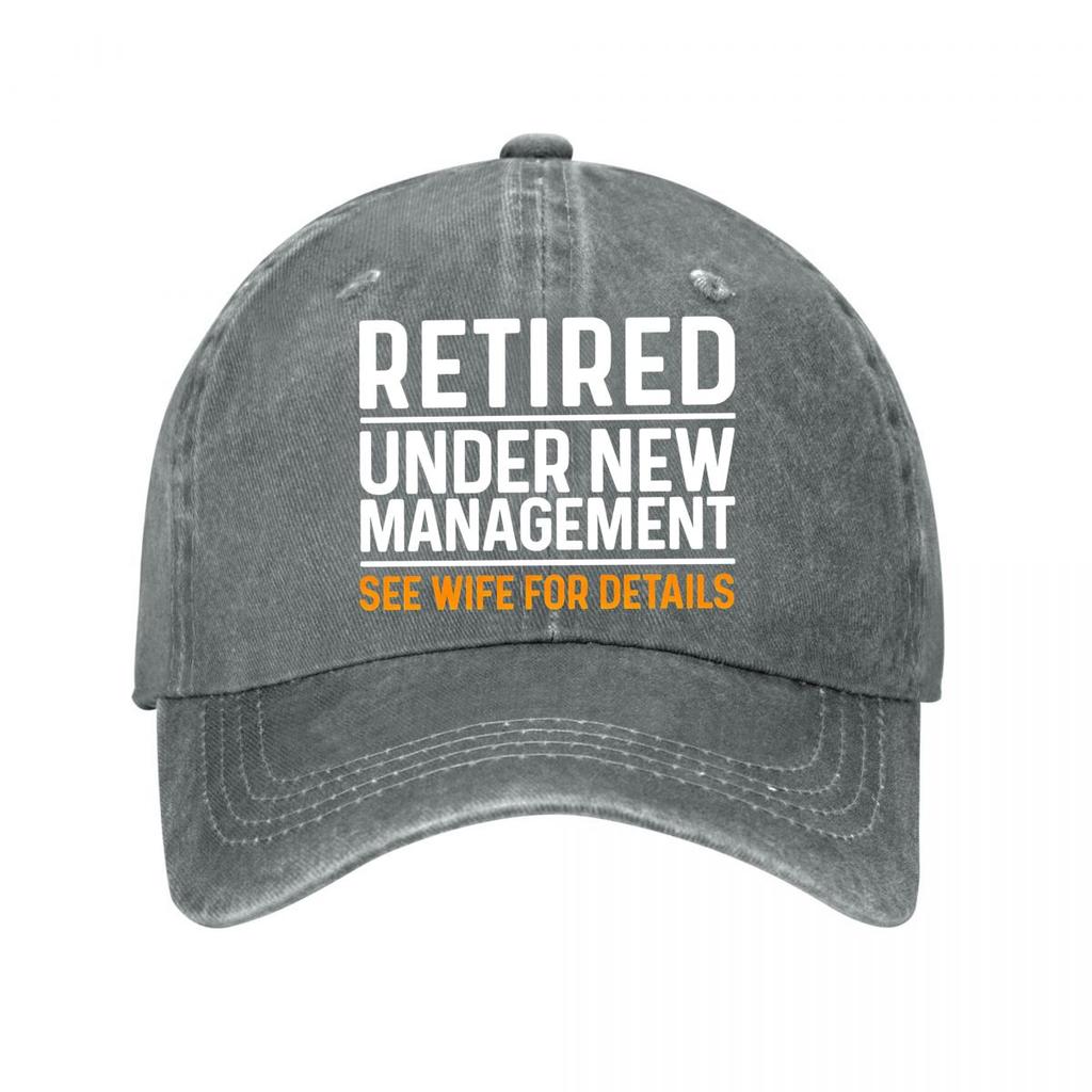 Retired Under New UnisexageUnisext Vintage Baseball Cap New Vintage Washed Cotton Baseball Cap Parent Kids Sun Hats