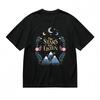 Men's Lightweight Classic T-Shirt Floral Peaks Celestial Graphic Design Tee