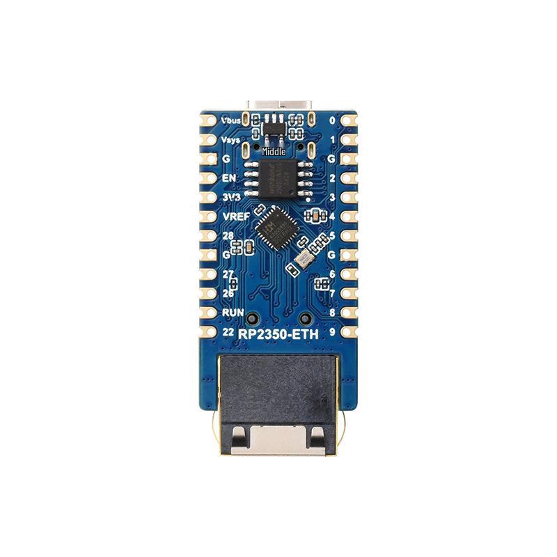 Плата разработки Raspberry Pi RP2350-ETH с Ethernet, 4 МБ TCP/UDP, датчиком температуры, часами
