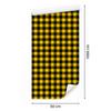 Yellow and black checkered wallpaper for living room and bedroom 50x1000