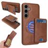 For Samsung Galaxy S24+ Magnetic Case BETOPNICE RFID Blocking Leather Phone Back Cover with Detachable Card Bag