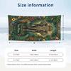 Jungle Animal Parade Theme Quick Dry Beach Towel Custom Name Text Print Large Sand Resistant Towel Beach Vacation