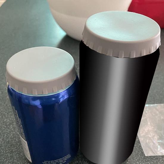 6 шт. крышка банки для газировки, герметичная, герметичная, гибкая, многоразовая, легко моющаяся, силиконовая банка для напитков, однотонный Топпер