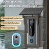 Водонепроницаемый беспроводной уличный дверной звонок IP65 с солнечным козырьком от дождя, камера, цифровой глазок для двери Tuya Eye, видеодомофон для умного дома