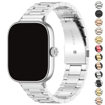 Ремешок из нержавеющей стали для Redmi Watch 4 Металлический роскошный браслет Запасной ремешок для часов для Xiaomi Mi Band 8 Pro Спортивный браслет Correa