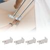 10Pc Wall Mount Curtain Rails Brackets Heavy Duty Metal Side Fixings Tool Quick Installation Design Curtain Track Holder