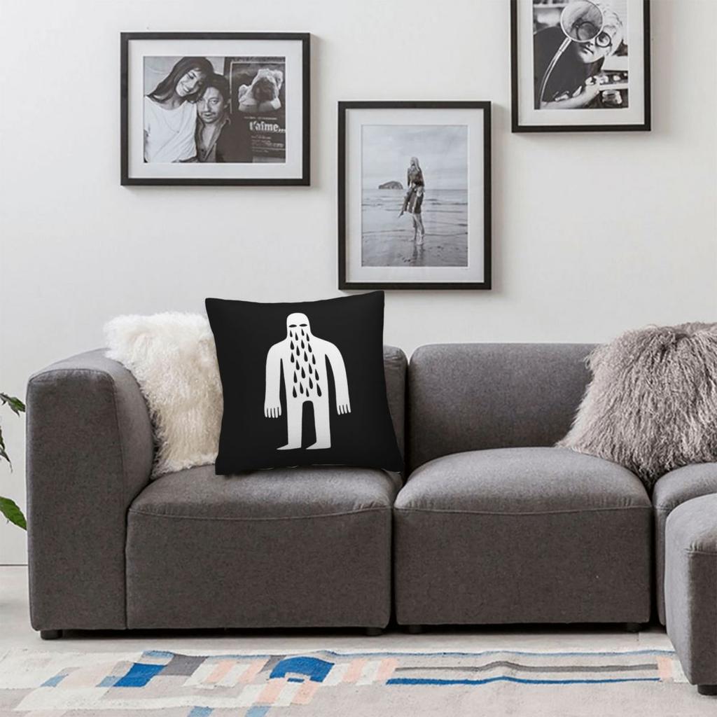 Crying Man Ghost Spirit Square Pillowcase Polyester Linen Velvet Creative Decorative Throw Pillow Case Sofa Seater Cushion Cover