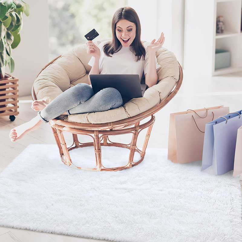 Ковер Шаг для гостиной из шелка и шерсти, домашний, для спальни, у кровати, коврик на весь пол, скандинавский, для дивана, противоскользящий коврик, простой, плюшевая подушка