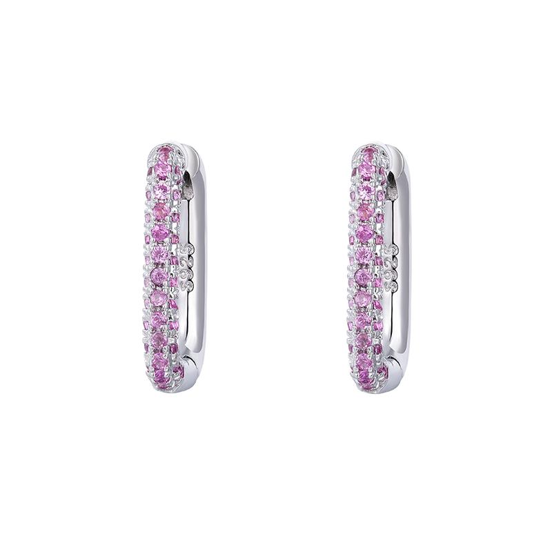 CRMYA Copper Gold Plated Earring Set For Women Color CZ Zircon Piercing Clip Hoop Dangle Earrings For Women Jewelry Wholesale