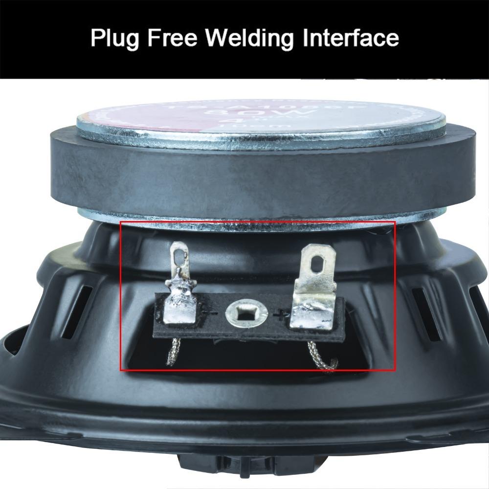 2 шт 4 дюйма 160 Вт (2*80 Вт) 4-полосный автомобильный коаксиальный динамик HiFi для автомобильной двери, автоаудио, музыка, стерео, широкополосные динамики