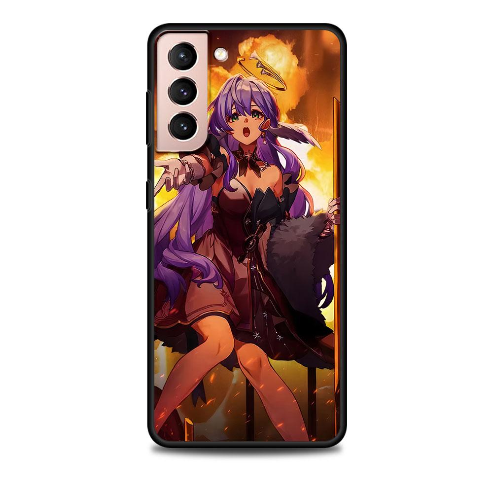 Boothill Firefly Jade Honkai Star Rail Case for Samsung Galaxy S23 S10e S10 S21 FE S22 S9 S24 Ultra S20 Plus Soft Black Cover