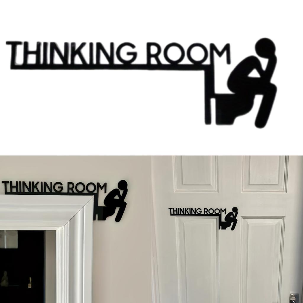 Elegant THINKING ROOM Metal Wall Art Sculpture for Home Decoration In Bedroom Living Room Bathroom Kitchen Garden