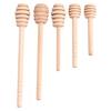 50Pcs/set Household Wooden Mini Jam Honey Dipper Jar Dispensing Collecting Stirring Rod Stick Bar Mixing Handle Jar Spoon
