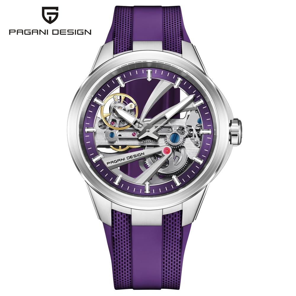 PAGANI DESIGN Hollow Men's Watches Mechanical Luxury Automatic Watch Men AR Sapphire Waterproof Luminous Man Gift Clock