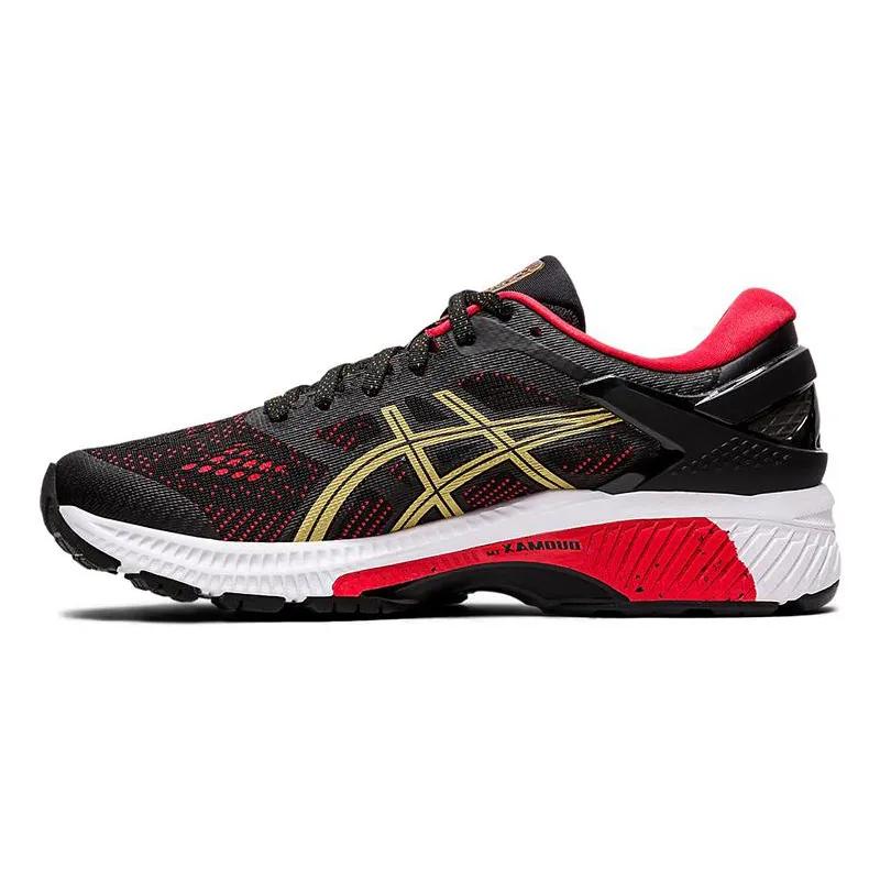 ASICS Gel Kayano 26 'Black Red Gold' Women's (Unisex) Running Shoes 1012A653 001