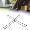Foldable Cooler Stand Folded Rack Metal Stable Trash Bag Holder Ice Box Luggage