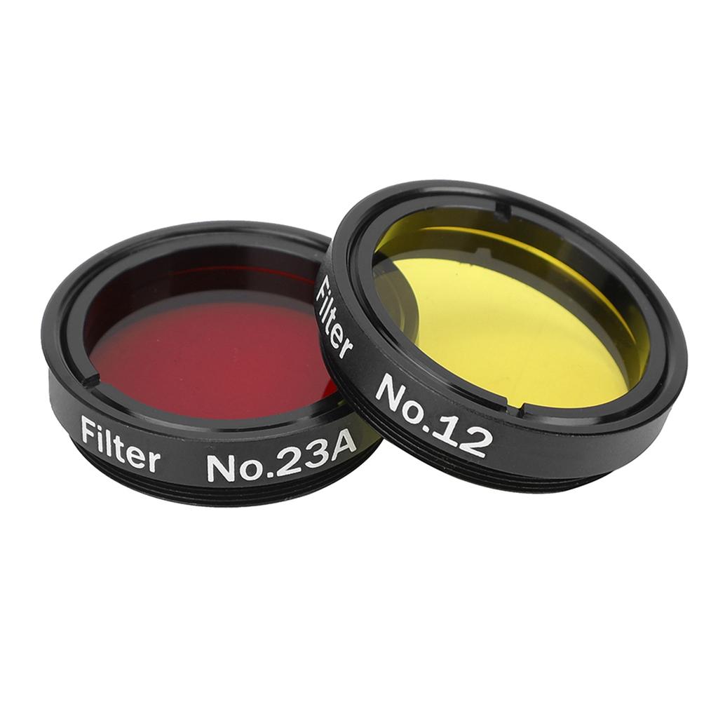 6 Pcs 1.25inch Colorful Telescope Filter Kit with Storage Box for Telescopes Eyepieces