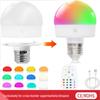 Перезаряжаемая беспроводная настенно-настольная лампа E27 с RGB и трехцветной лампой, управление с пульта и касанием
