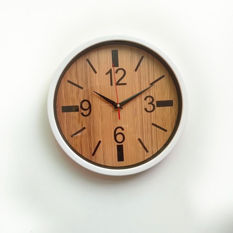 [11 inch 18CM] Internet celebrity creative wall clock simple creative home clock home wall silent quartz clock
