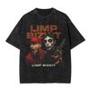 Горячая Распродажа Рэп-Метал Группа Limp Bizkit Графический Принт Футболка Унисекс Женская Ретро Стирка Хлопок Оверсайз Уличная Мода Летняя Футболка