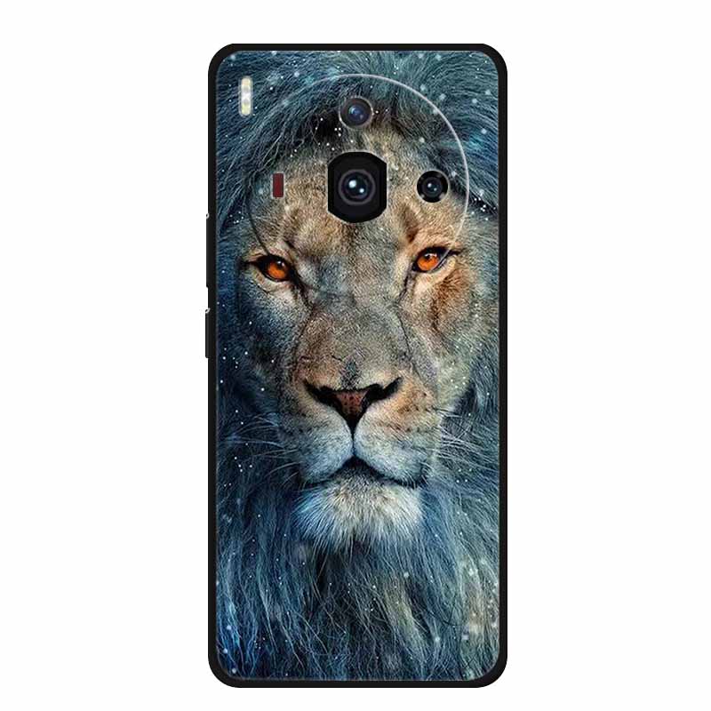 Для iPhone 14 Роскошный Чехол для Телефона Apple iphone14 pro pro max Plus Черный Мягкий Чехол из ТПУ Силиконовая Защита Животные Львы Тигр Бампер