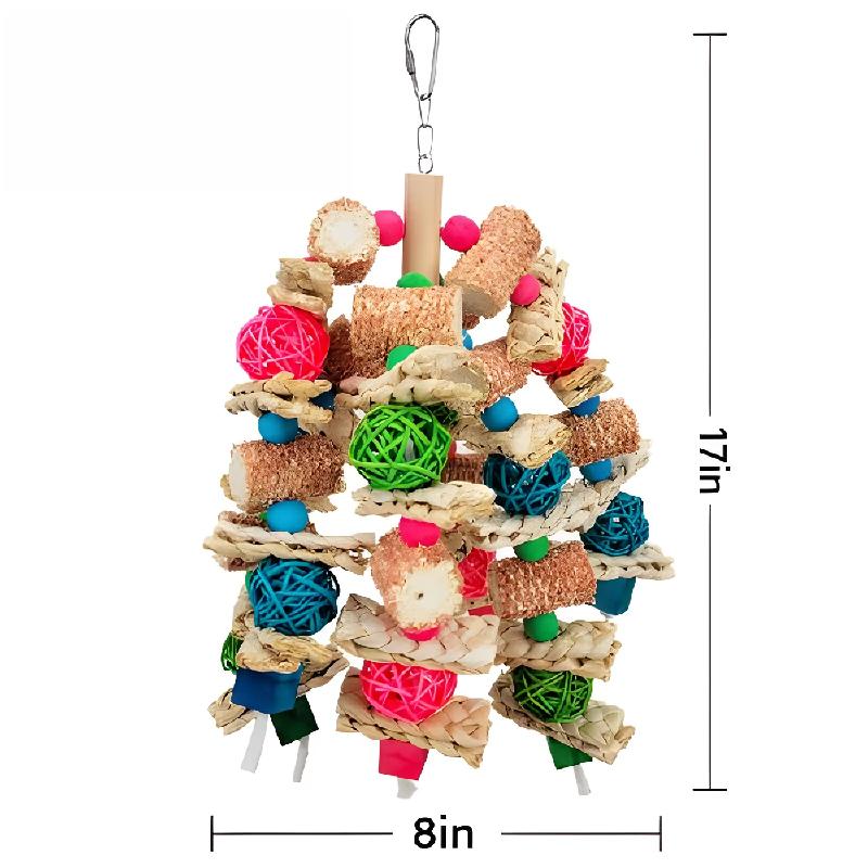 Parrot Toys Bird Toys Natural Corn Cob Bird Chew Toys For Small And Medium-sized Macaws,african Grey,cockatoos,amazon Parrots,pa