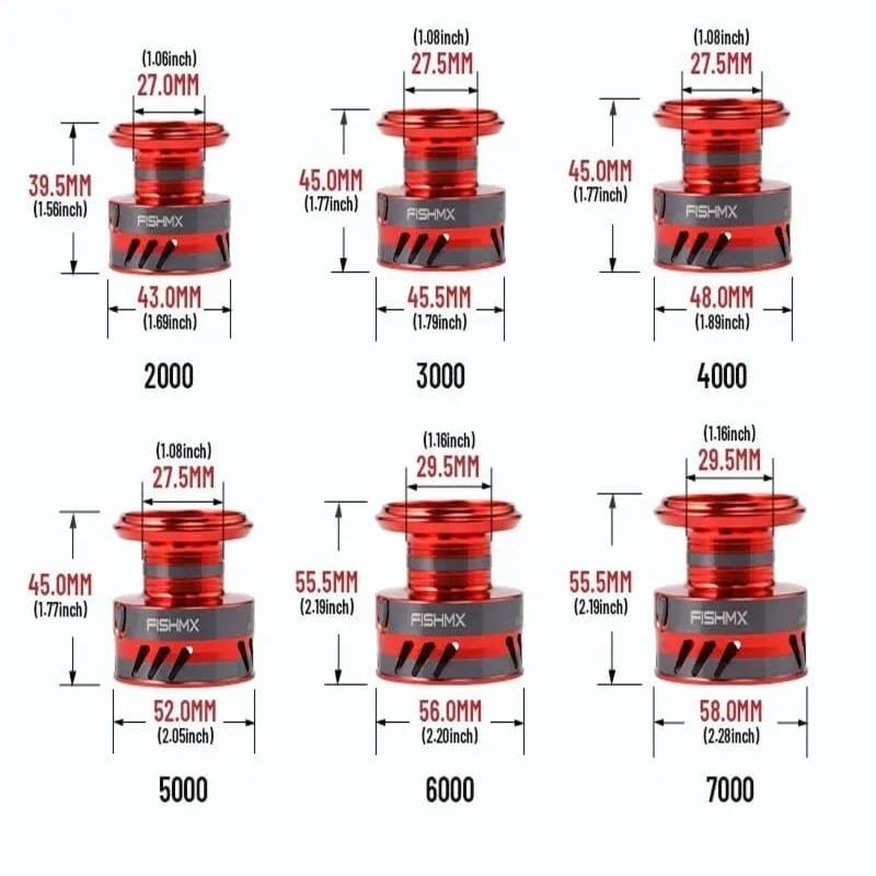 Катушка для спиннинга с металлической шпулей, 12 шарикоподшипников, катушка для ловли карпа, MQ2000-7000, металлическая леска, морская снасть
