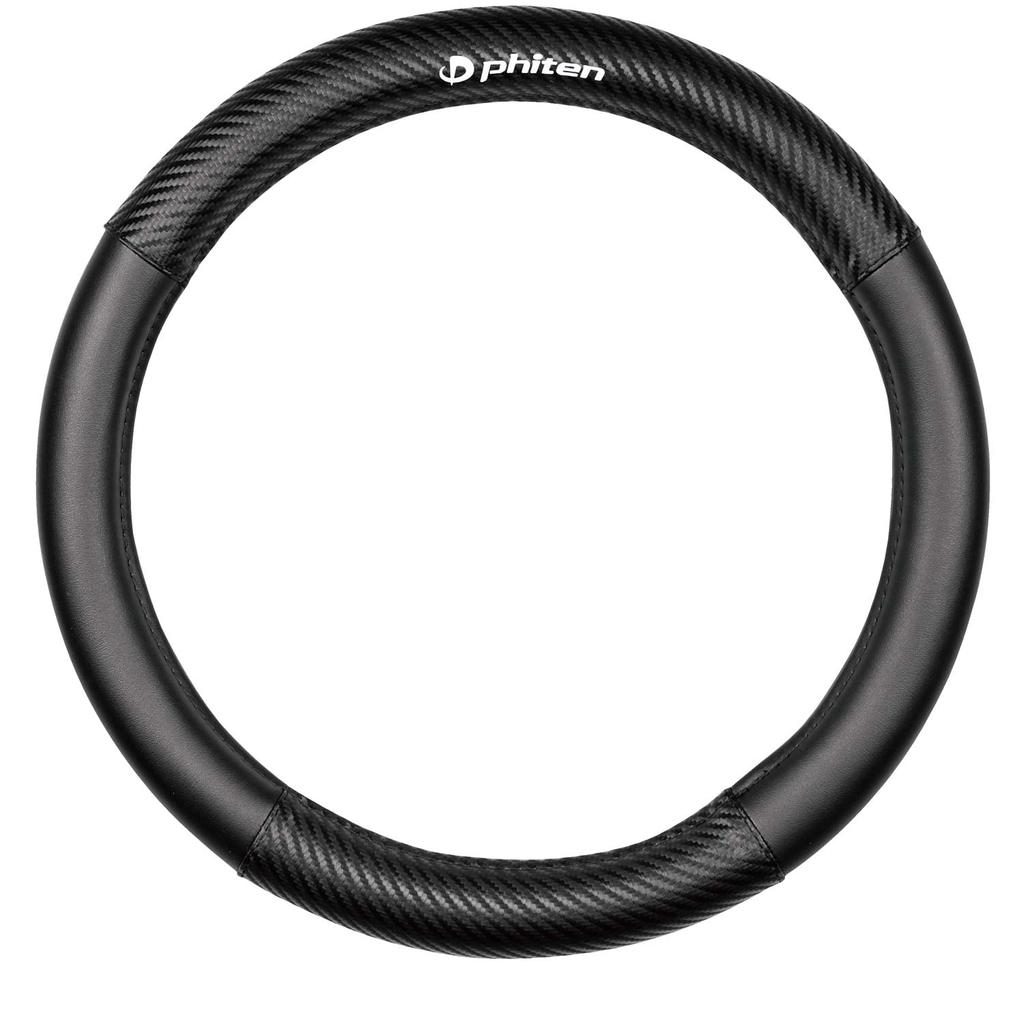 BONFORM Чехол на руль Phiten Carbon Aqua Titanium, Черный, 6828-01BK