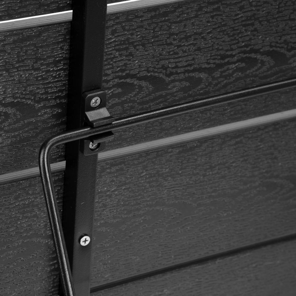 ARETTO black folding balcony table