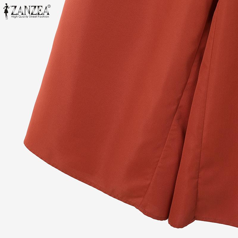 ZANZEA Женский безрукавный жилет и широкие брюки, комплект из двух частей